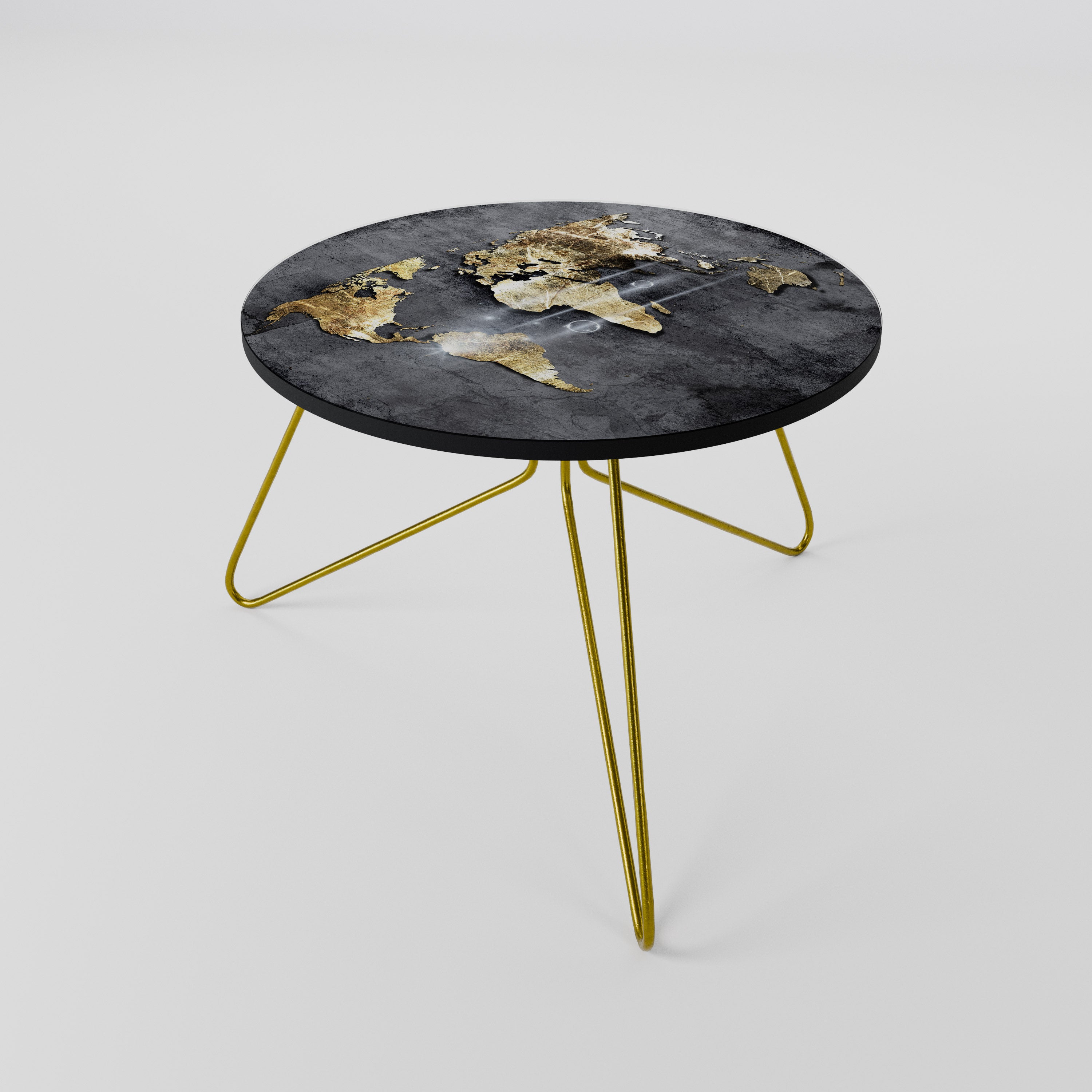 SHIMMERING EARTH MAP Coffee Table 60