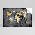SHIMMERING EARTH MAP Póster adhesivo horizontal