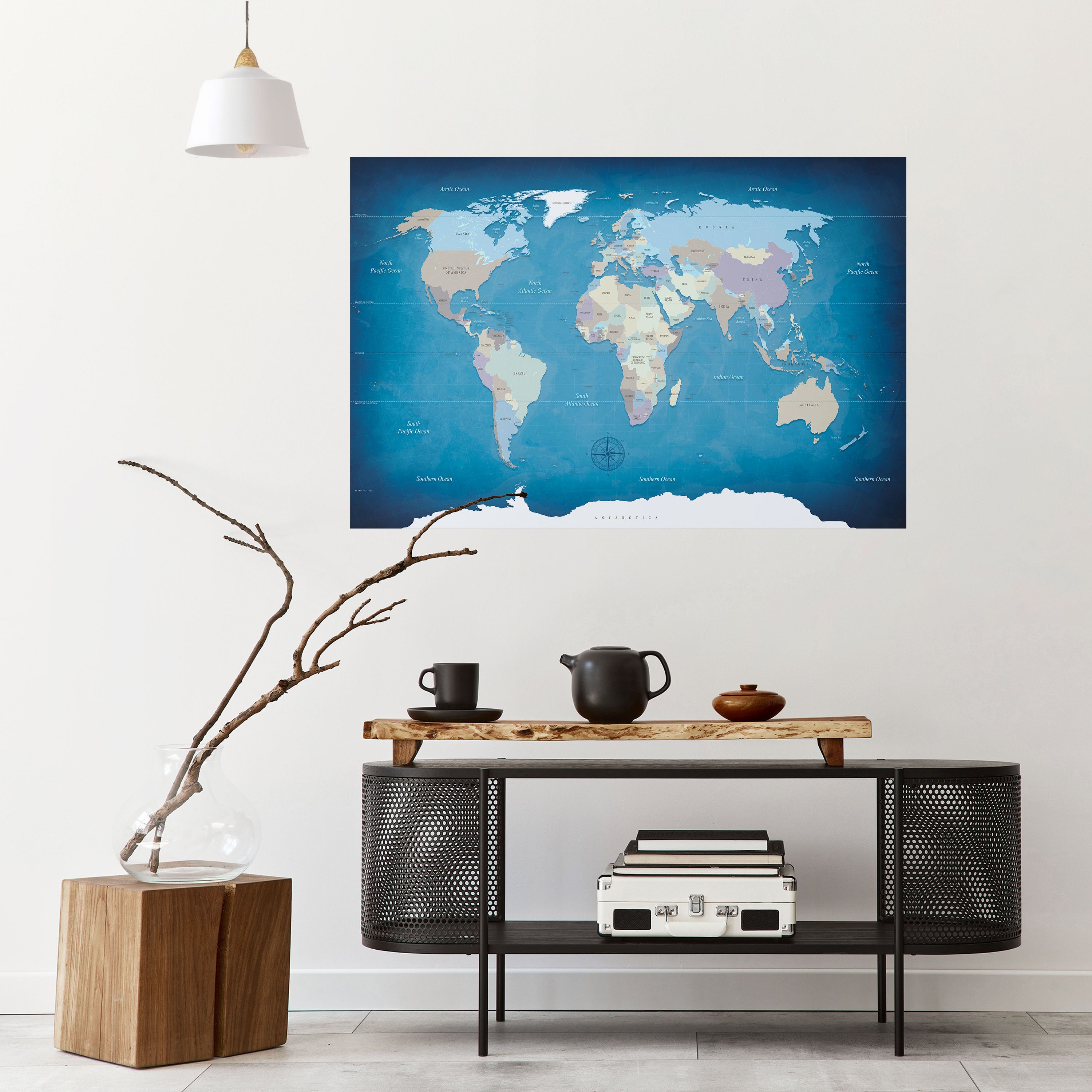 Póster horizontal autoadhesivo MAPA DEL DESCUBRIMIENTO