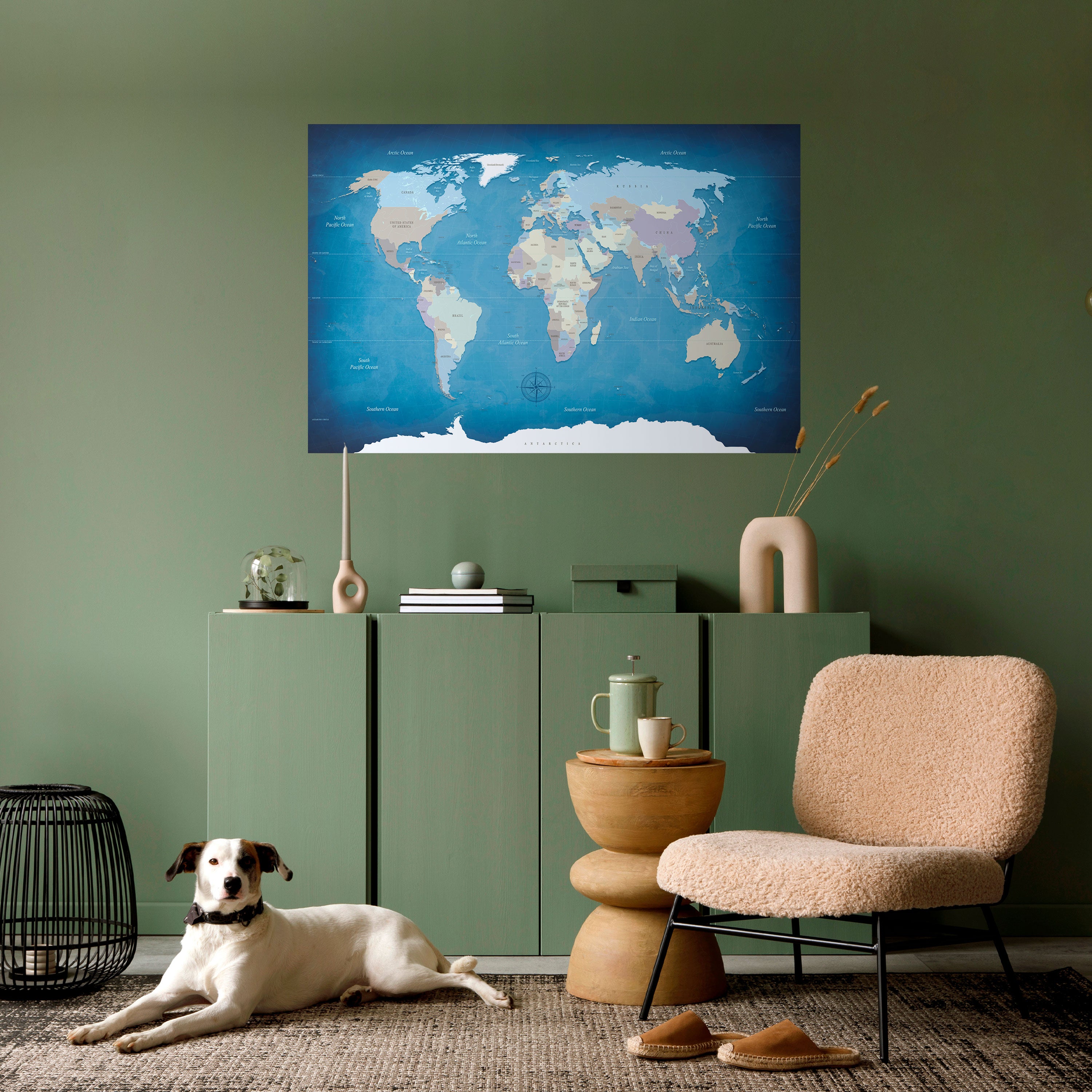 Póster horizontal autoadhesivo MAPA DEL DESCUBRIMIENTO