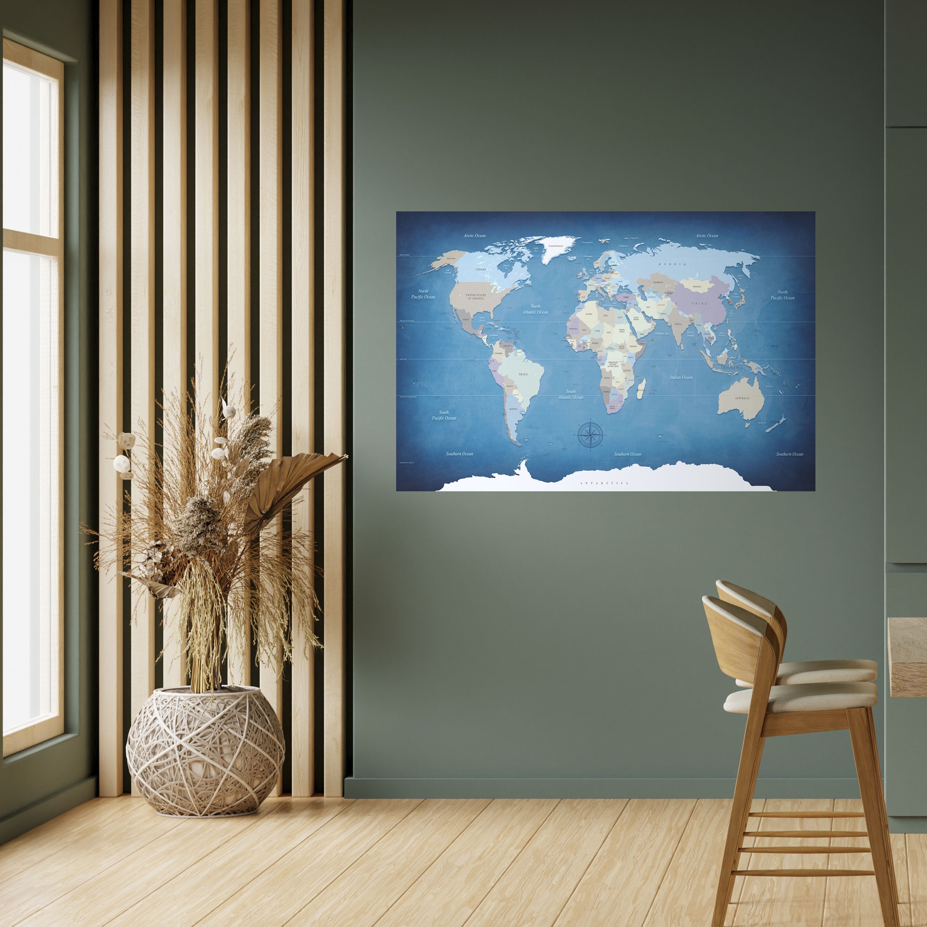 Póster horizontal autoadhesivo MAPA DEL DESCUBRIMIENTO