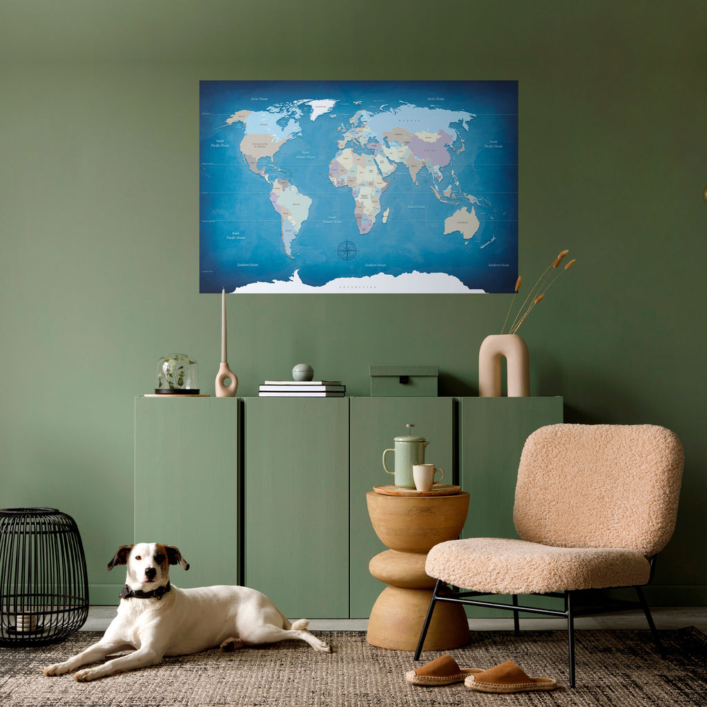 Póster horizontal autoadhesivo MAPA DEL DESCUBRIMIENTO