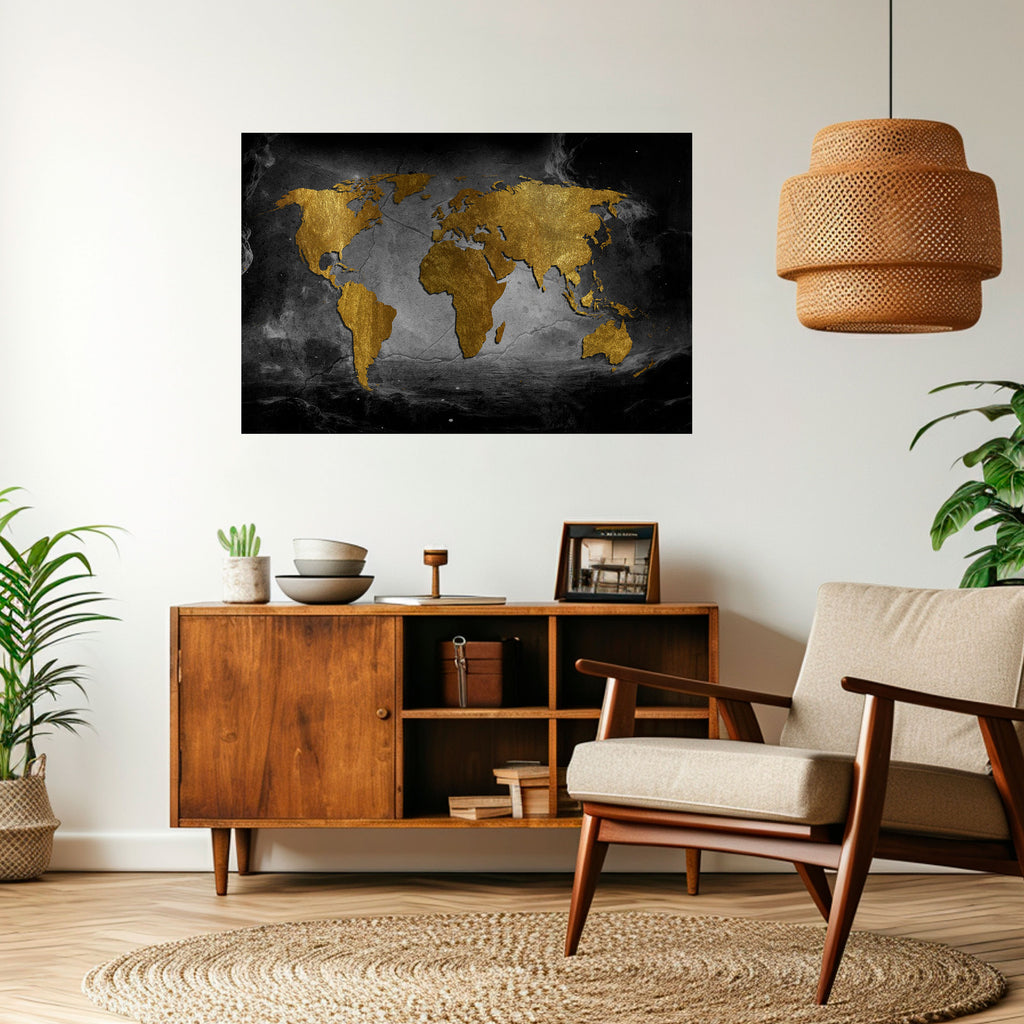 Póster horizontal autoadhesivo "COSMOVISIÓN OSCURA"