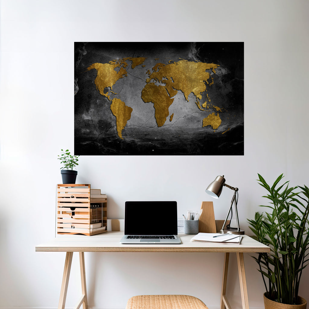 Póster horizontal autoadhesivo "COSMOVISIÓN OSCURA"