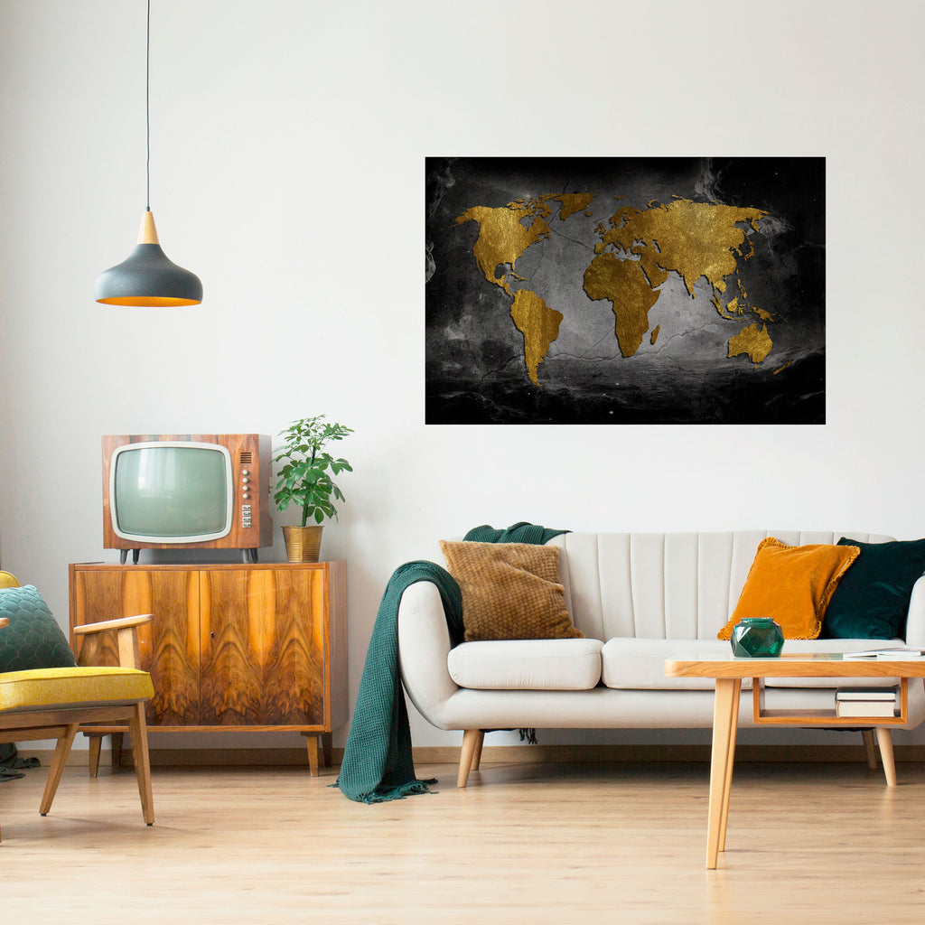 Póster horizontal autoadhesivo "COSMOVISIÓN OSCURA"