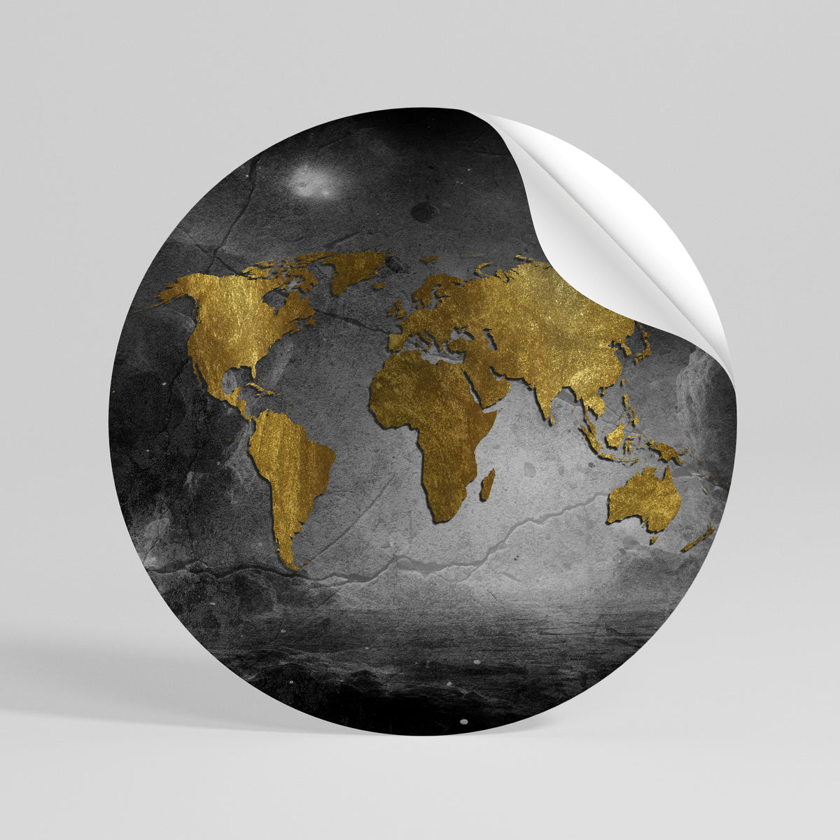 DARK WORLDVIEW Vinilo adhesivo redondo