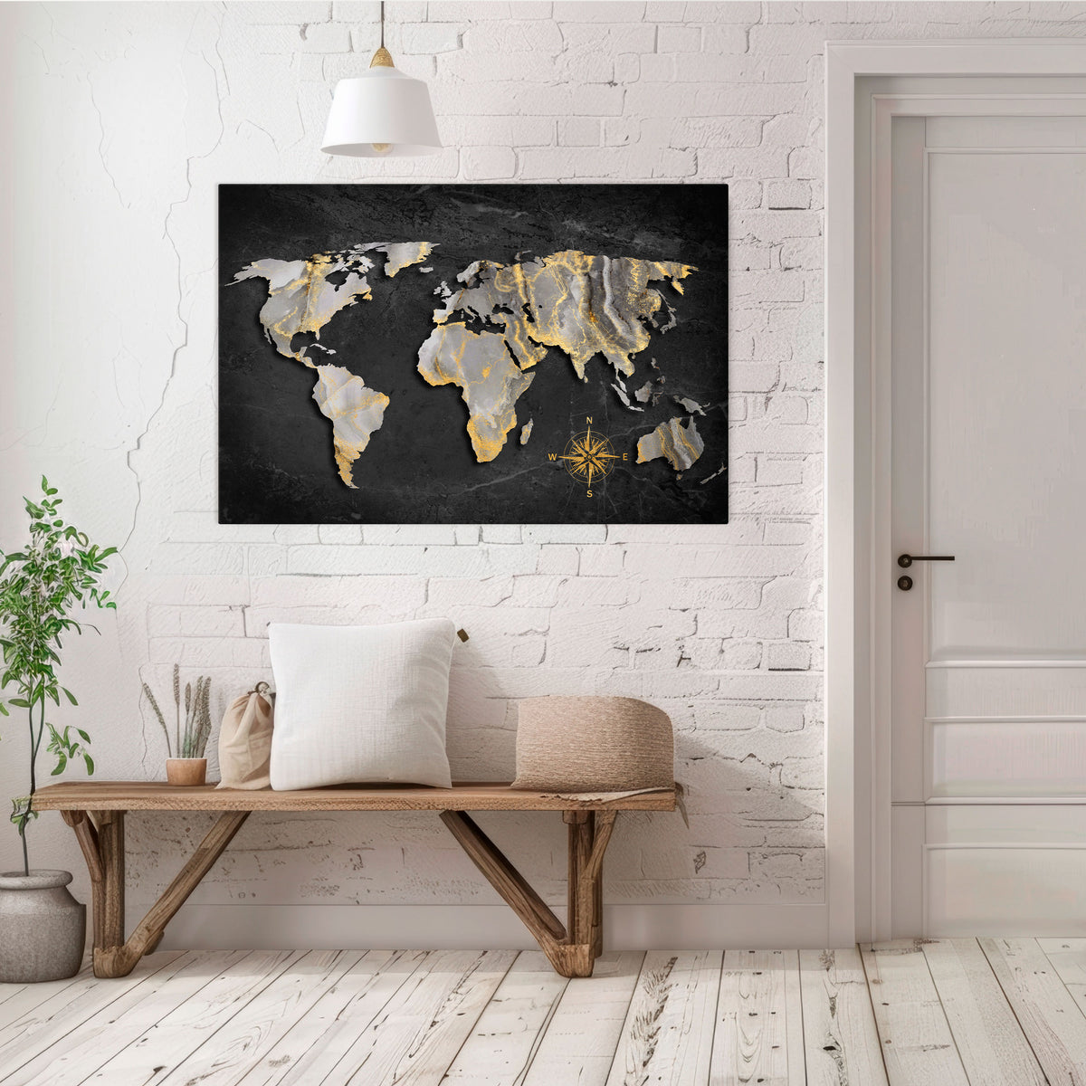 ELEGANT WORLDWIDE Cuadro en lienzo horizontal