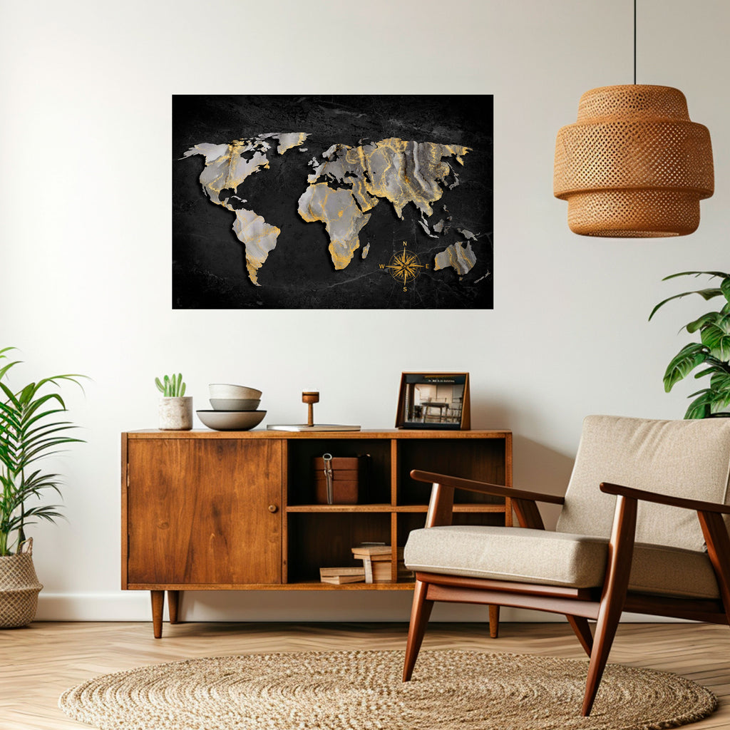 Póster horizontal autoadhesivo ELEGANT WORLDWIDE