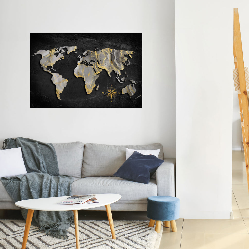 Póster horizontal autoadhesivo ELEGANT WORLDWIDE