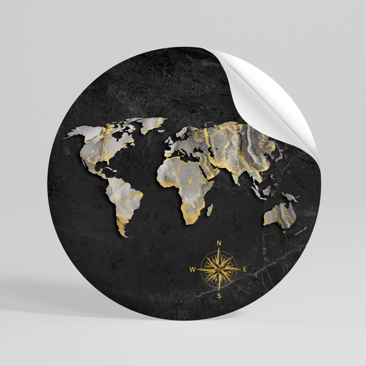 ELEGANT WORLDWIDE Vinilo adhesivo redondo