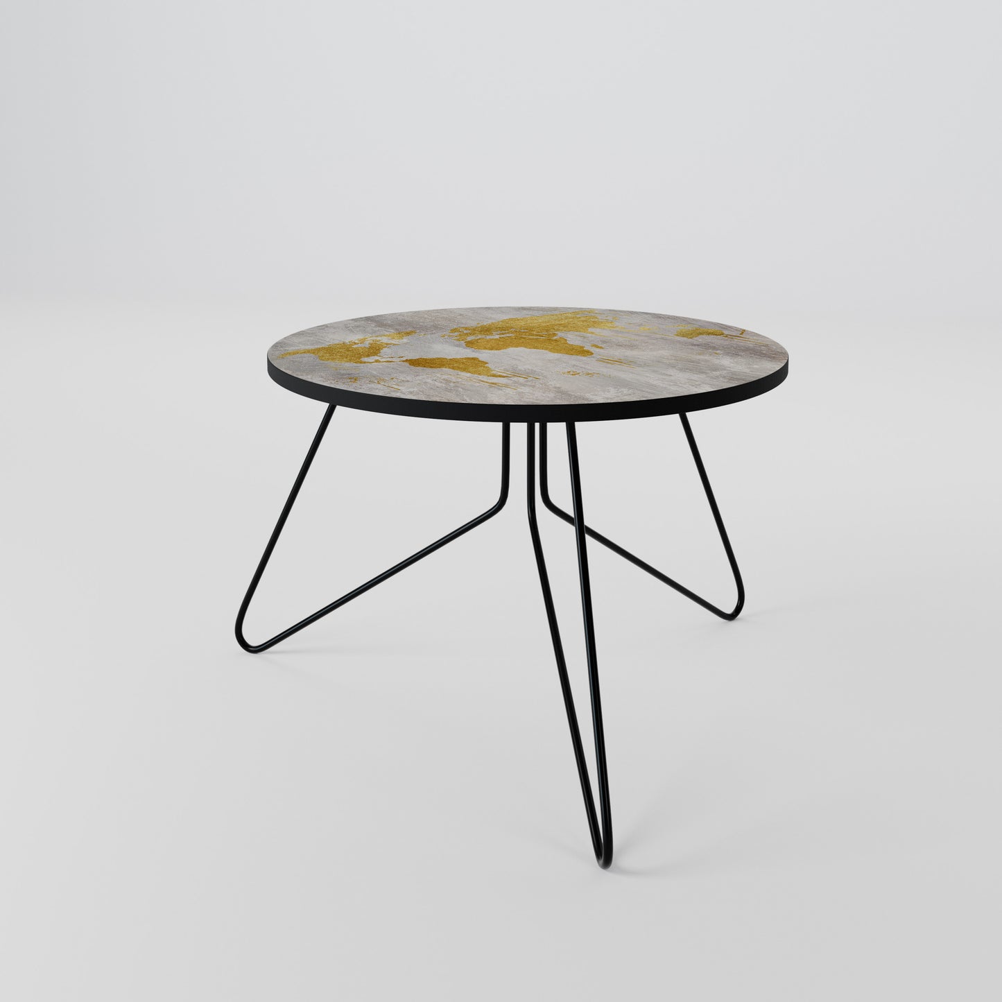 METALLIC WORLDVIEW MAP Coffee Table