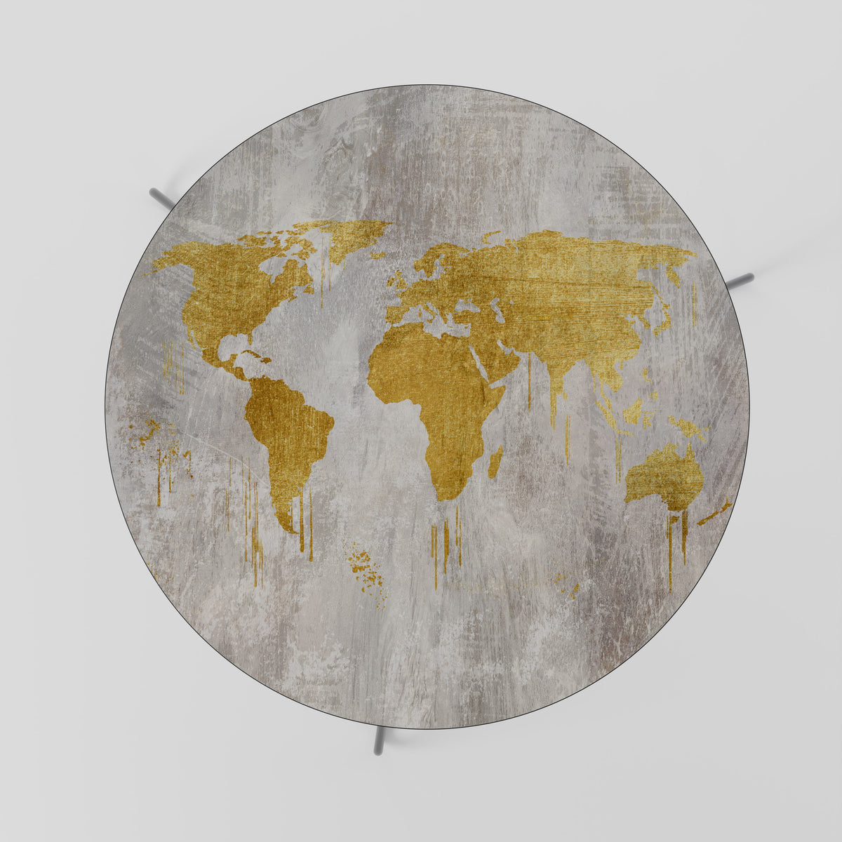 METALLIC WORLDVIEW MAP Mesa de centro