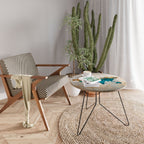 AZURE GILDED MAP Coffee Table