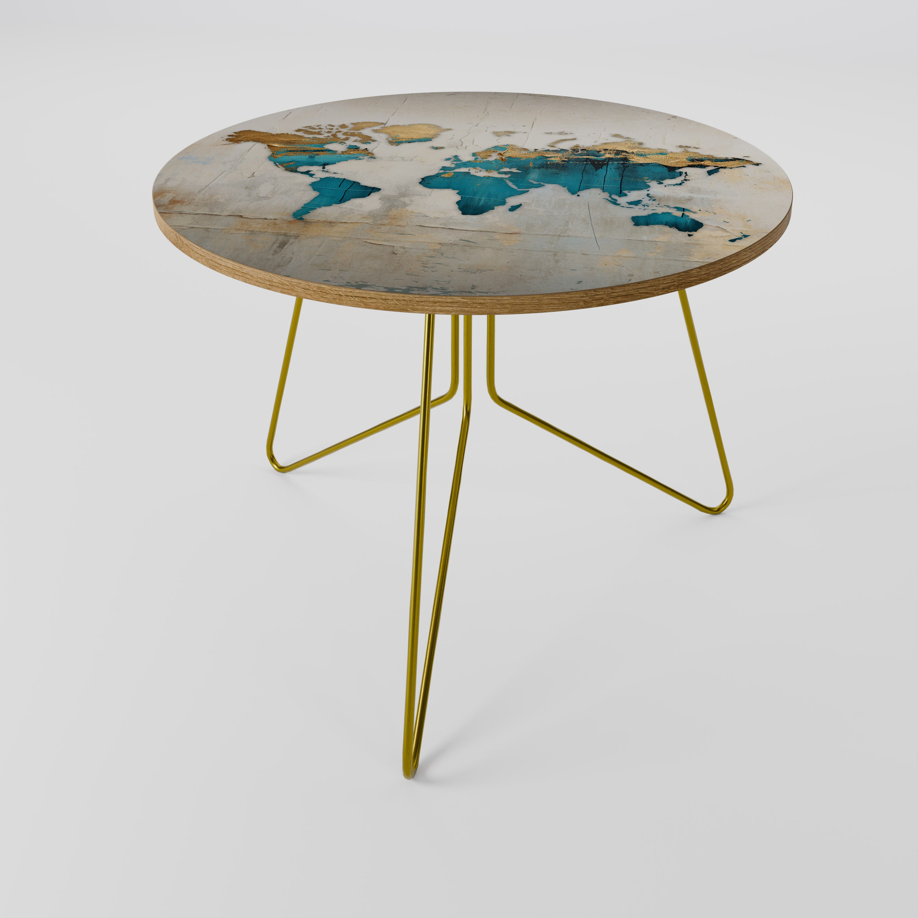 Mesa de centro AZURE GILDED MAP 69