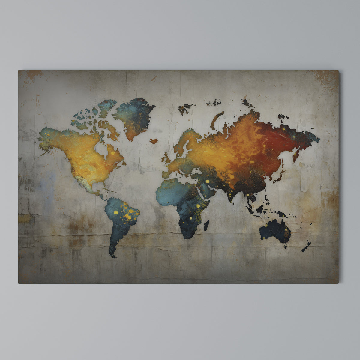 GLOBAL HUES EXPLORED Cuadro en lienzo horizontal