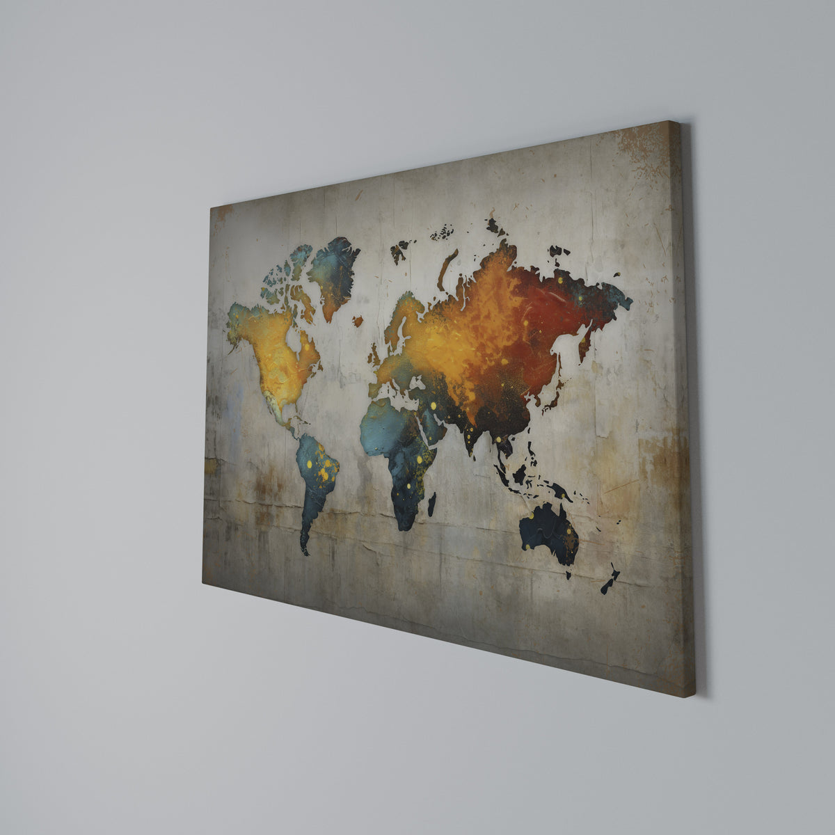 GLOBAL HUES EXPLORED Cuadro en lienzo horizontal