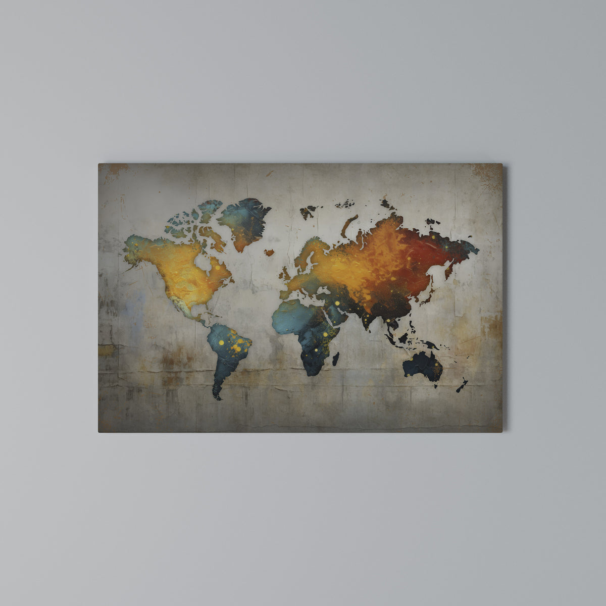 GLOBAL HUES EXPLORED Cuadro en lienzo horizontal