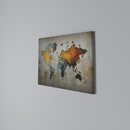 GLOBAL HUES EXPLORED Cuadro en lienzo horizontal