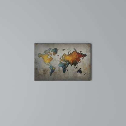 GLOBAL HUES EXPLORED Cuadro en lienzo horizontal