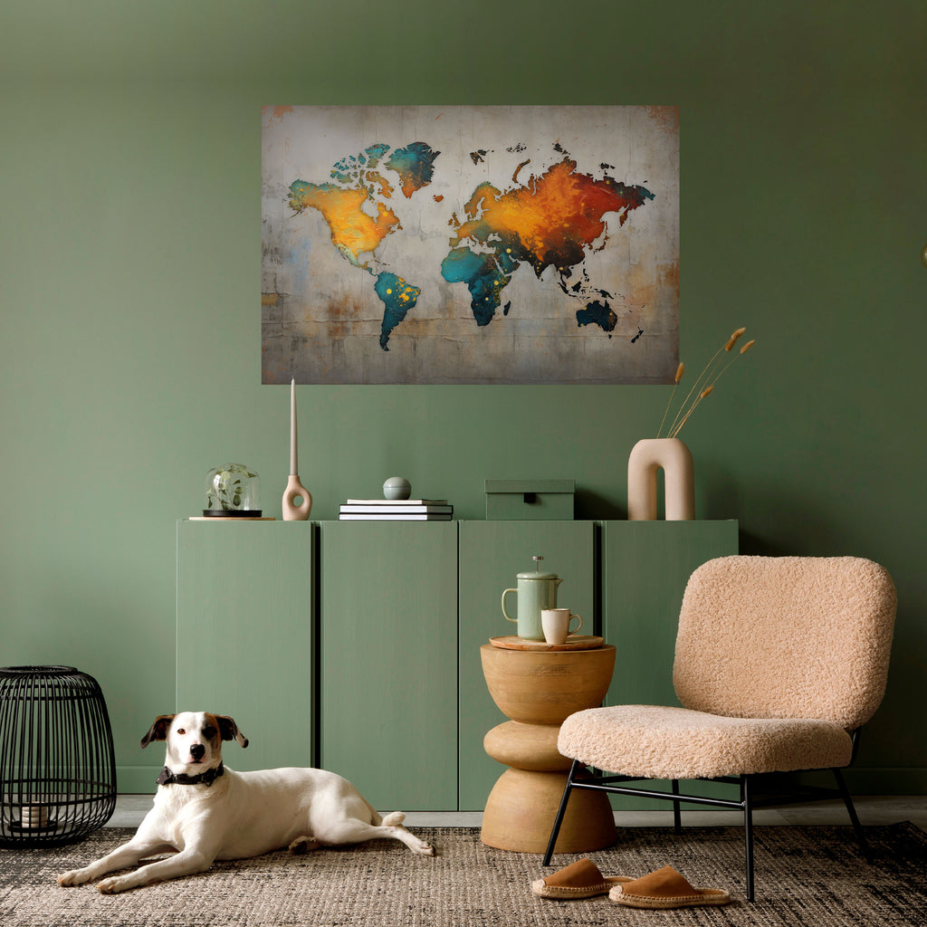 Póster horizontal autoadhesivo GLOBAL HUES EXPLORED