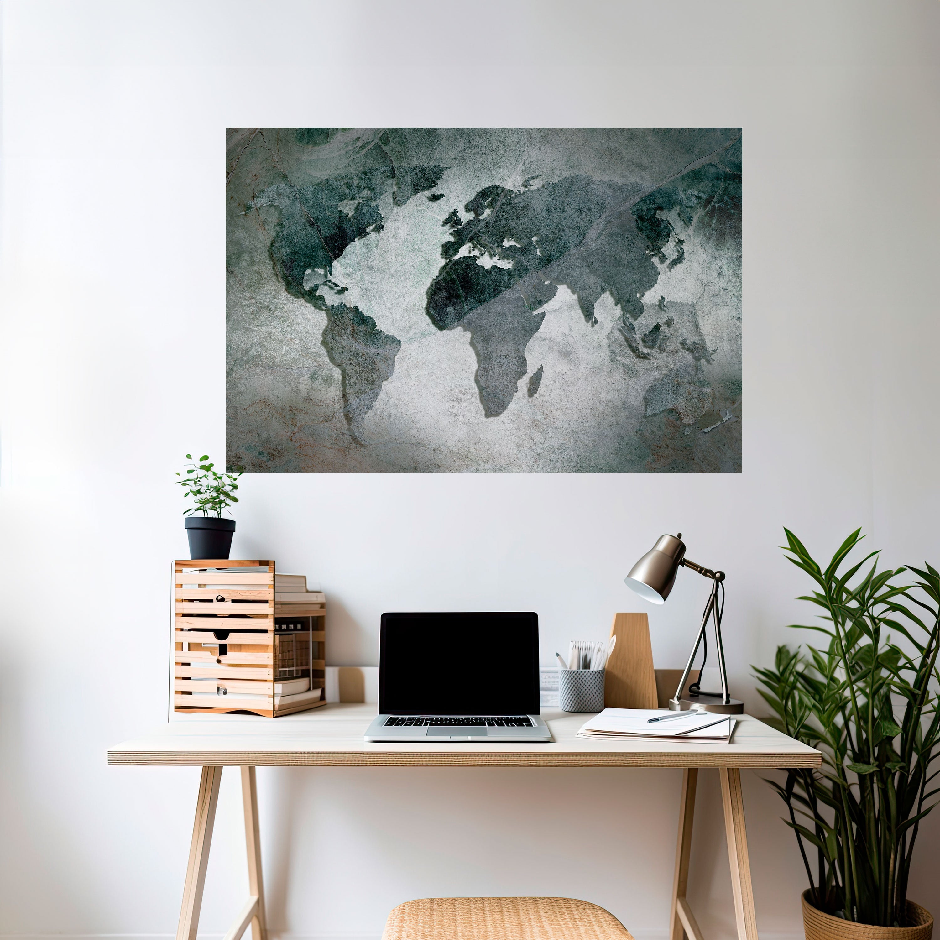 ECOS DE LA TIERRA Póster horizontal autoadhesivo