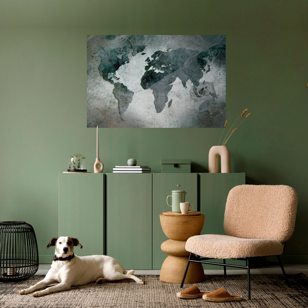 ECOS DE LA TIERRA Póster horizontal autoadhesivo