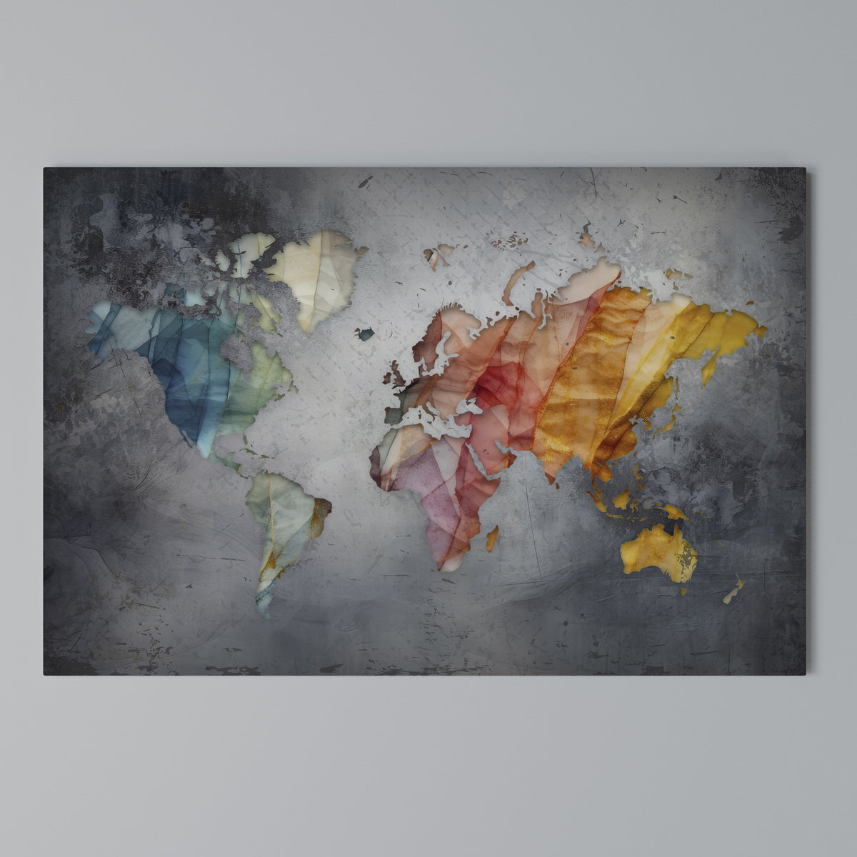 HARMONIOUS EARTH TONES Cuadro en lienzo horizontal