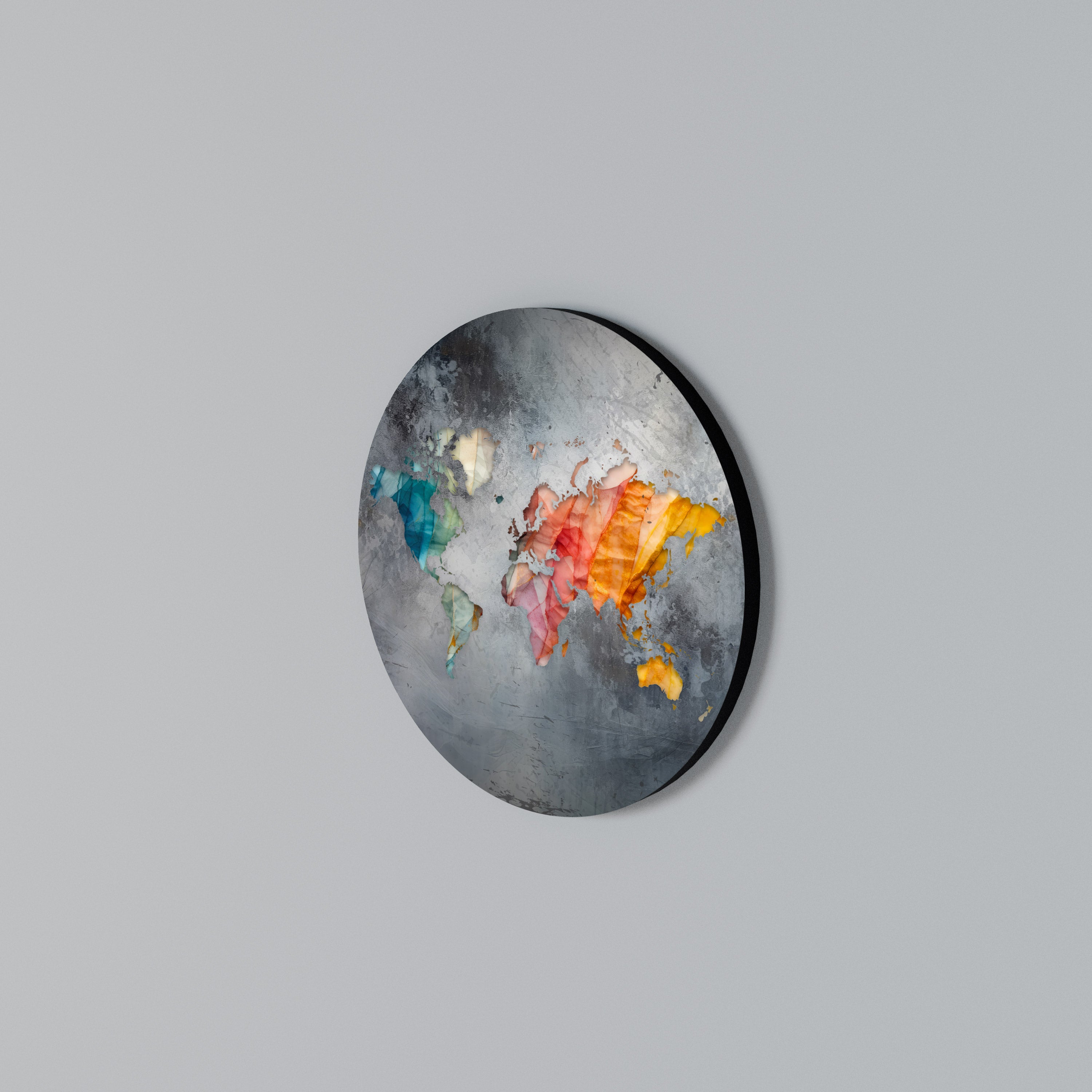 HARMONIOUS EARTH TONES Arte de pared redondo