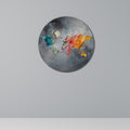HARMONIOUS EARTH TONES Round Wall Art