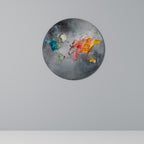 HARMONIOUS EARTH TONES Round Wall Art