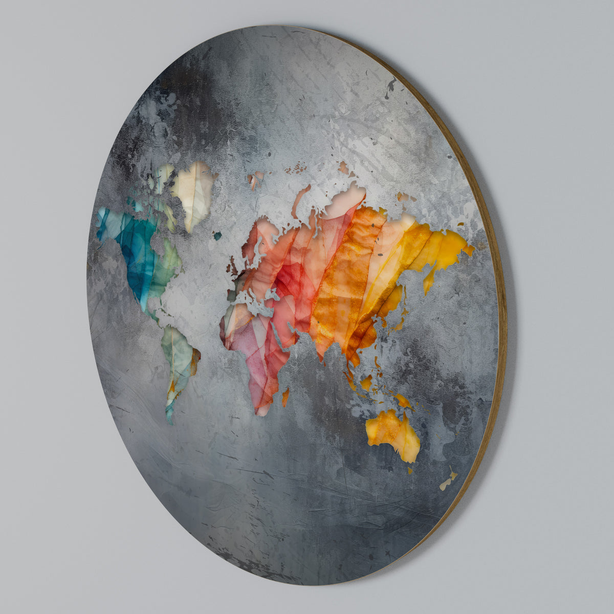 HARMONIOUS EARTH TONES Arte de pared redondo