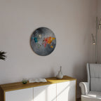 HARMONIOUS EARTH TONES Round Wall Art