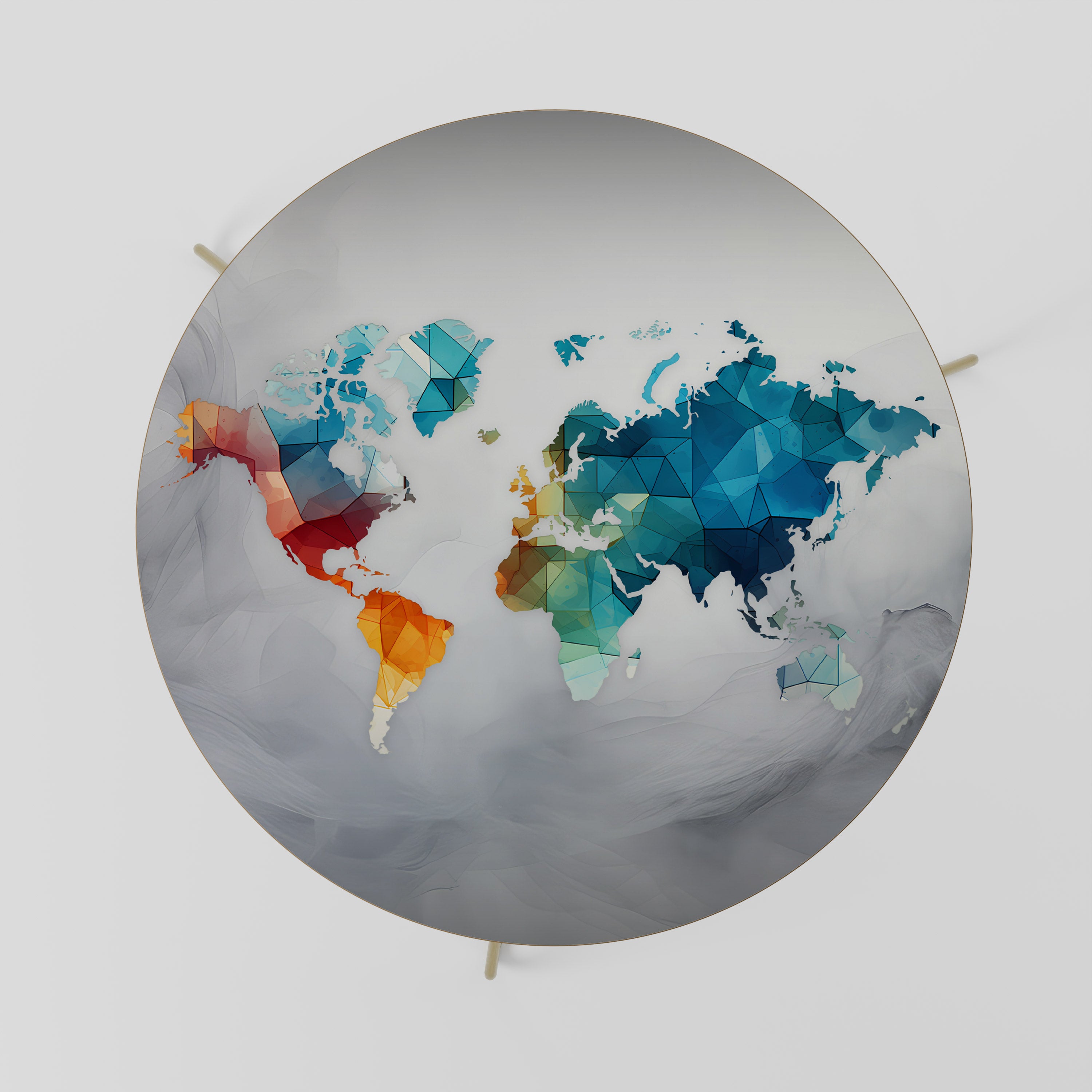 Mesa de centro 69 con visión del mundo facetada