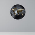 GOLDEN EARTH REVERIE Round Wall Art
