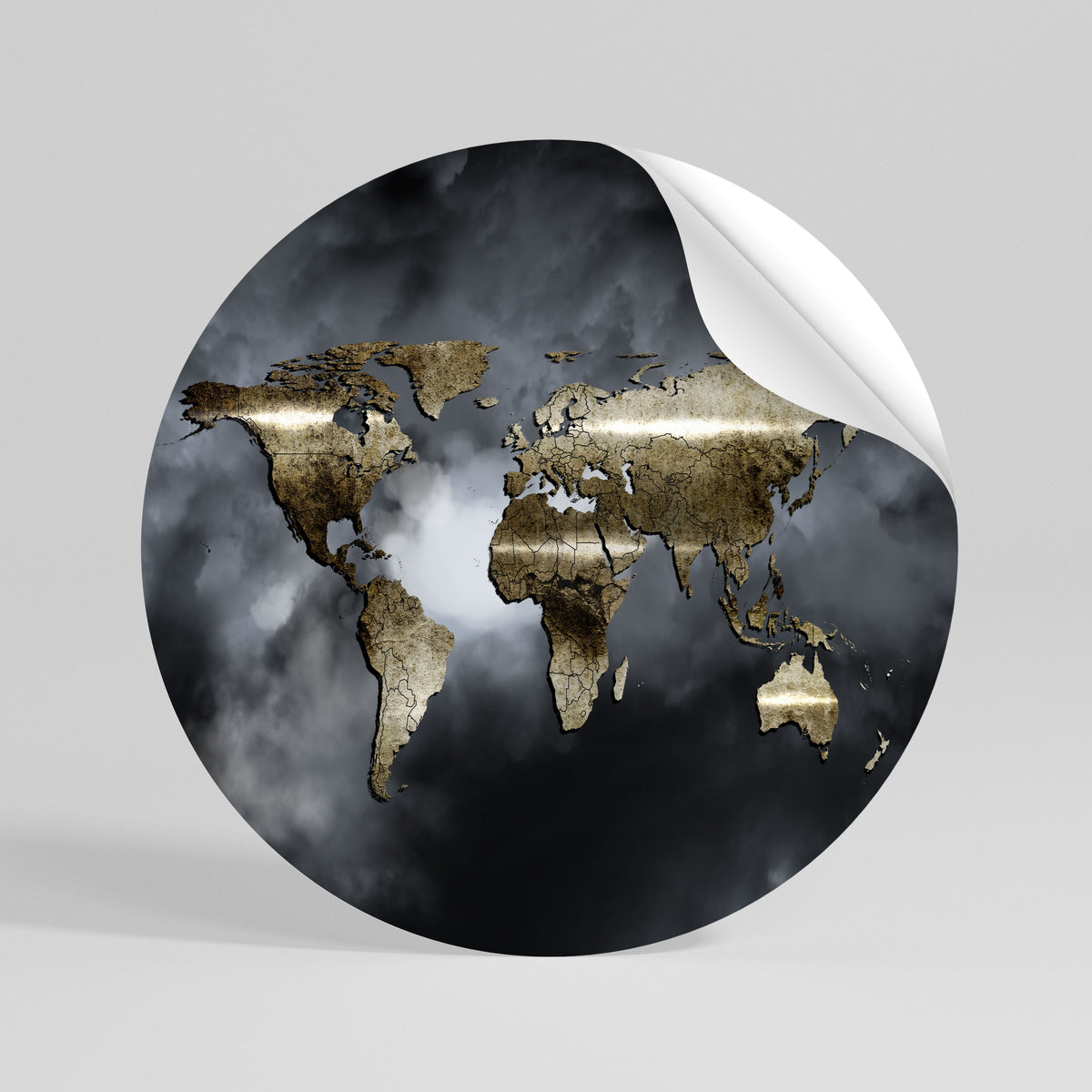 GOLDEN EARTH REVERIE Vinilo adhesivo redondo