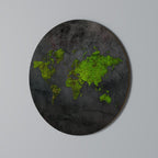 GREENER LANDS EMBRACED Round Wall Art