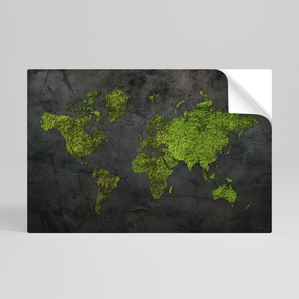 Póster horizontal autoadhesivo "TIERRAS MÁS VERDES ABRAZADAS"