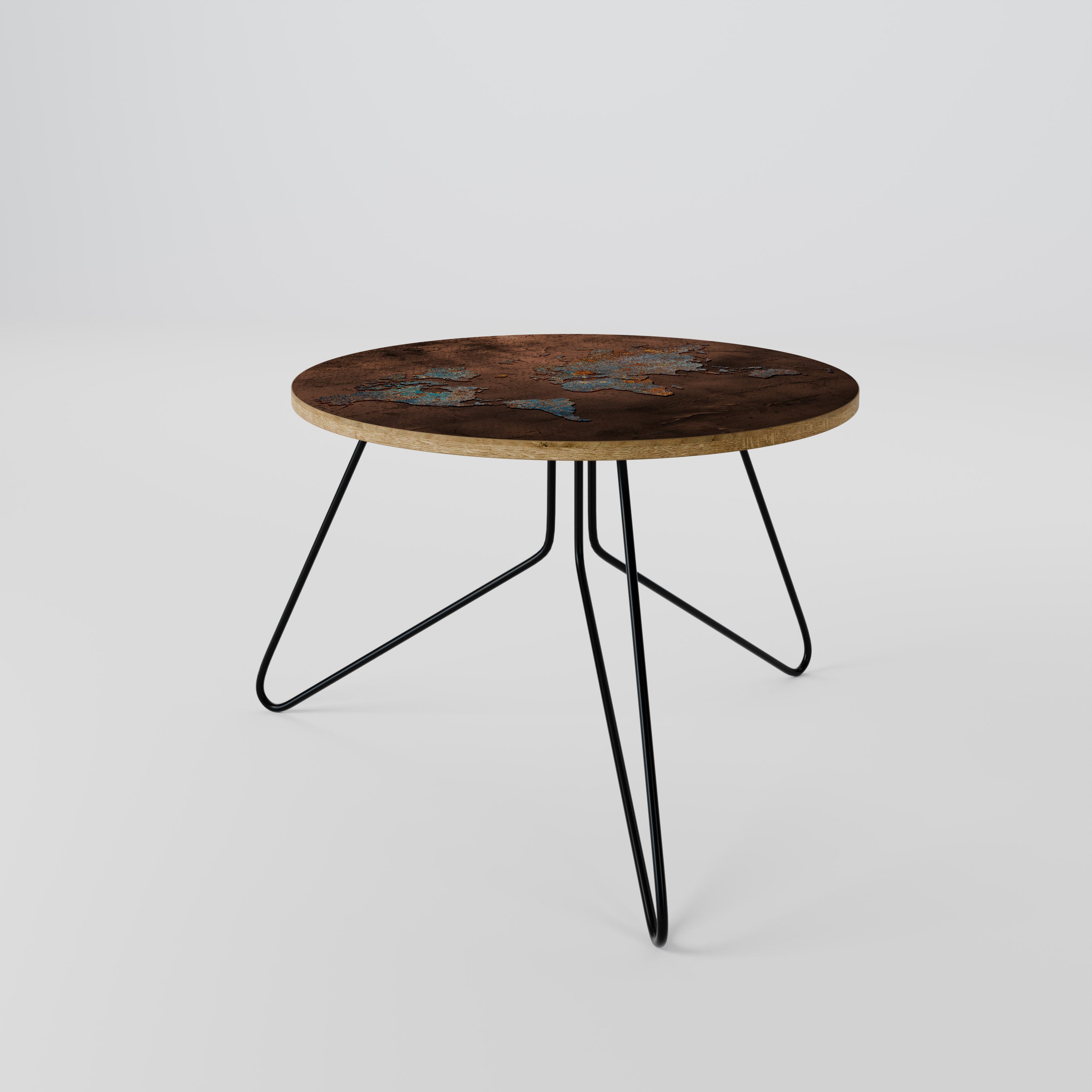 METALLIC MAP OF MEMORIES Coffee Table 60