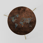 METALLIC MAP OF MEMORIES Coffee Table 60