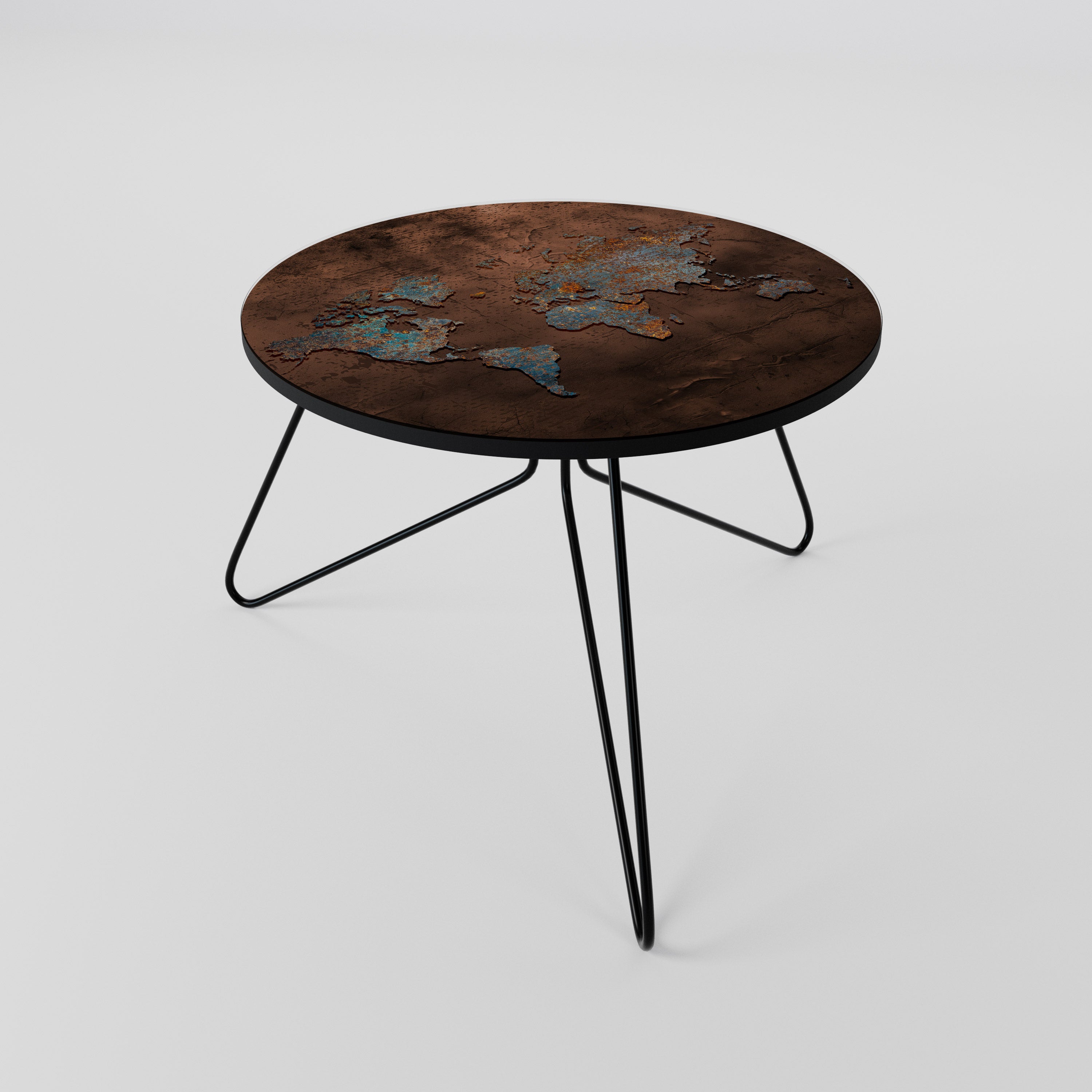 METALLIC MAP OF MEMORIES Coffee Table 60