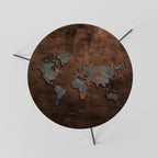 METALLIC MAP OF MEMORIES Coffee Table 60