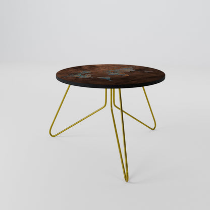 METALLIC MAP OF MEMORIES Coffee Table