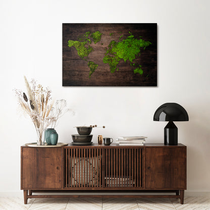 GREEN EARTH VISION Cuadro en lienzo horizontal