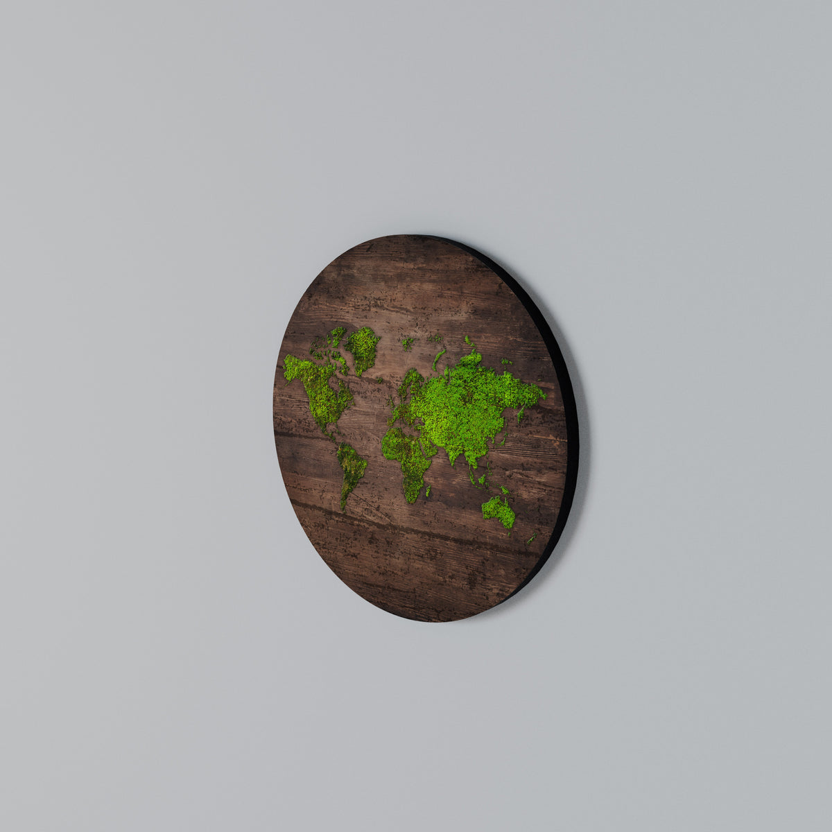 GREEN EARTH VISION Arte de pared redondo
