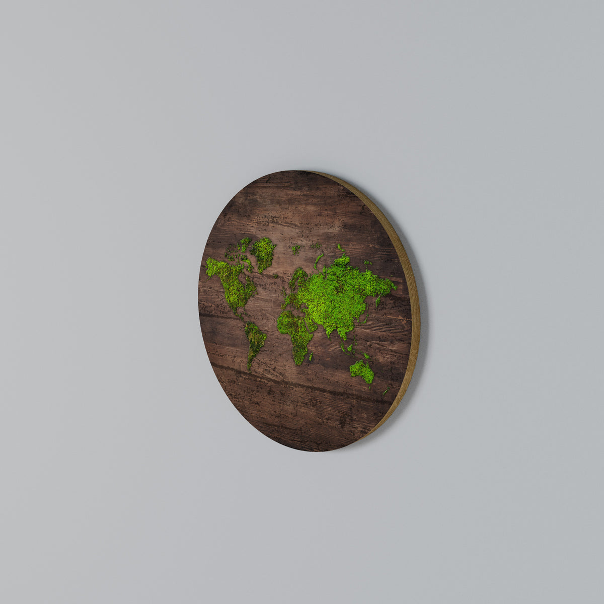 GREEN EARTH VISION Arte de pared redondo