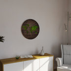 GREEN EARTH VISION Round Wall Art