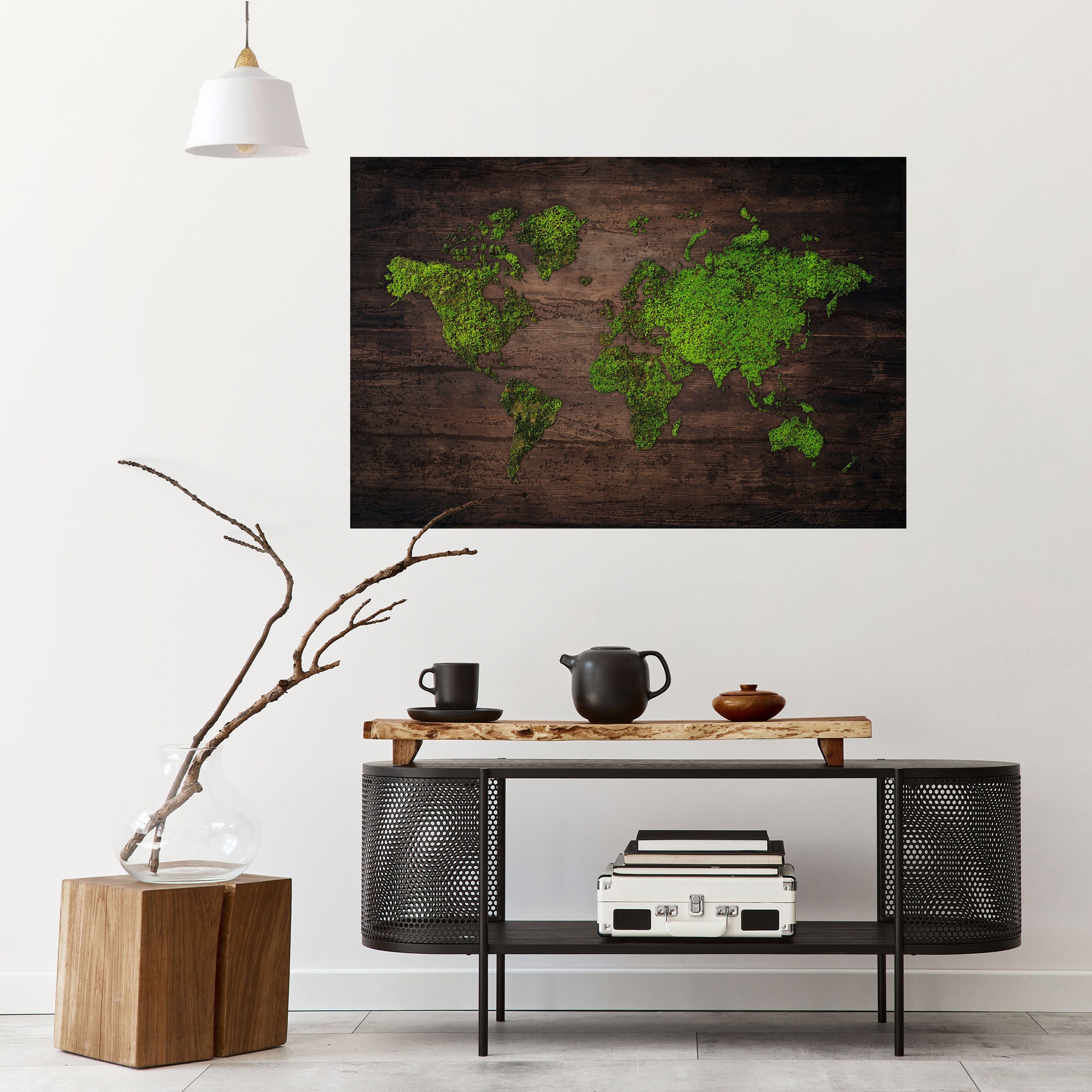 Póster horizontal autoadhesivo VISIÓN TIERRA VERDE