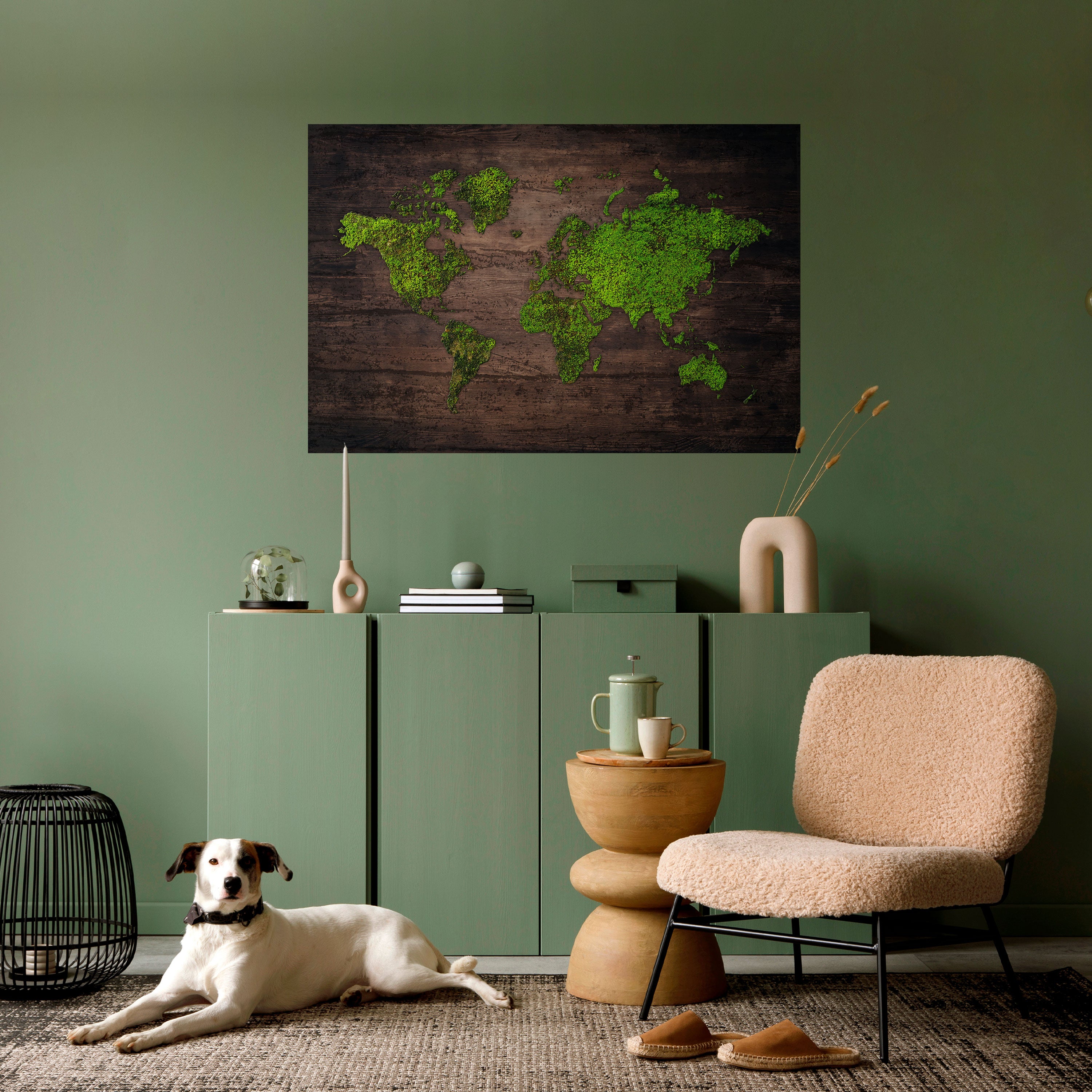 Póster horizontal autoadhesivo VISIÓN TIERRA VERDE
