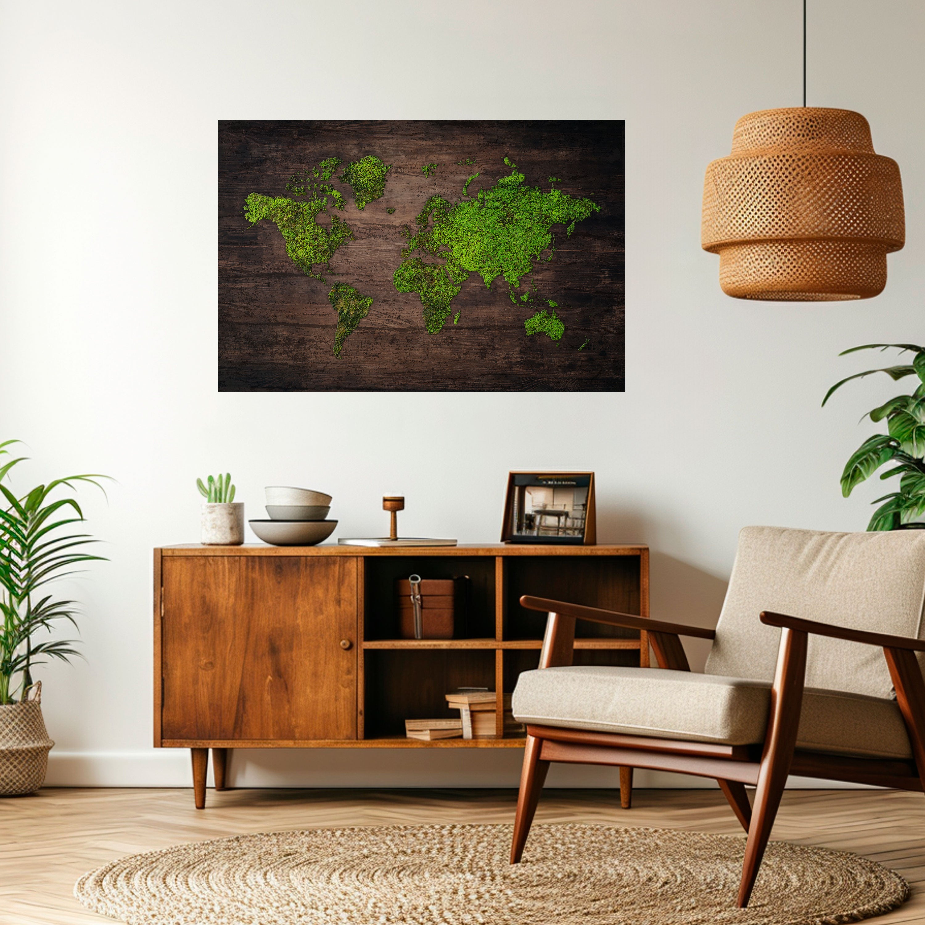 Póster horizontal autoadhesivo VISIÓN TIERRA VERDE