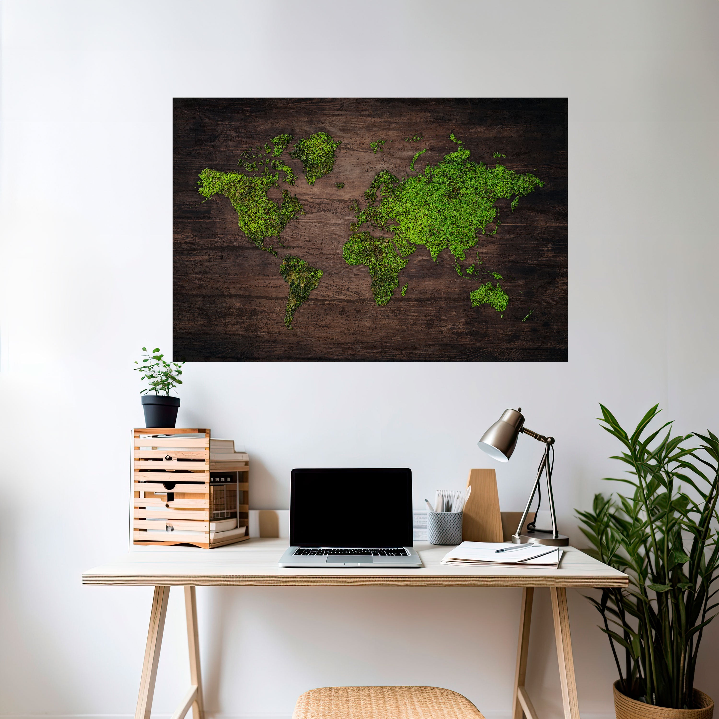 Póster horizontal autoadhesivo VISIÓN TIERRA VERDE